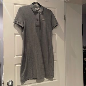 Grey tennis dress from Lacoste